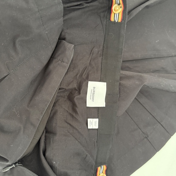 Burberry Girls Black Pleated Kilt Skirt Adjustable Waist Sz 12 - Picture 4 of 6